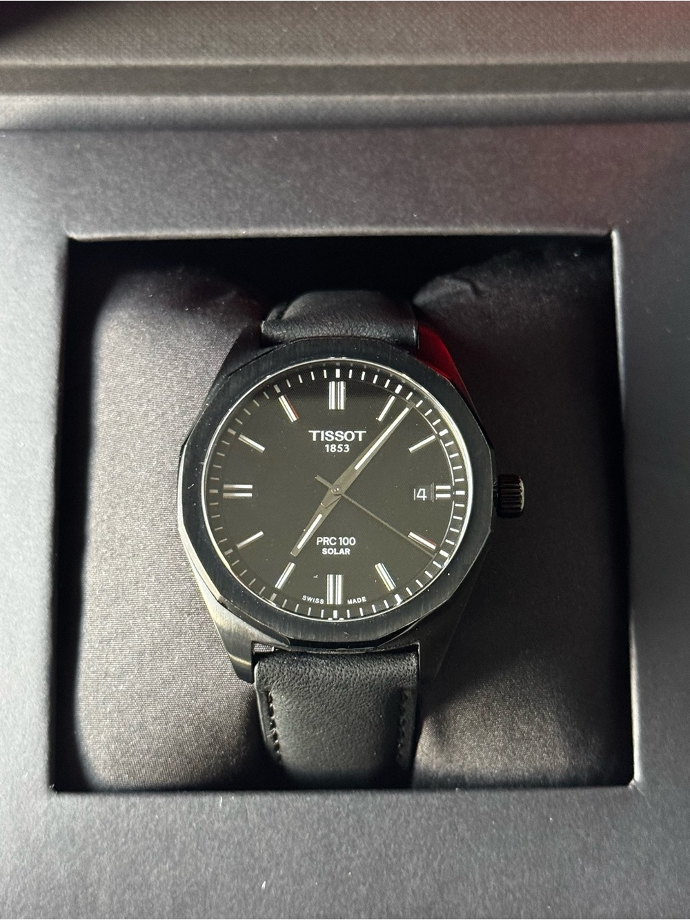 Tissot Black PRC 100 Solar Men's Watch